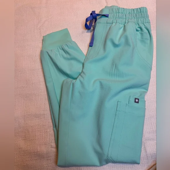 FIGS Uman High Waisted Joggers in Mariner Womens Size XS - Picture 2 of 5